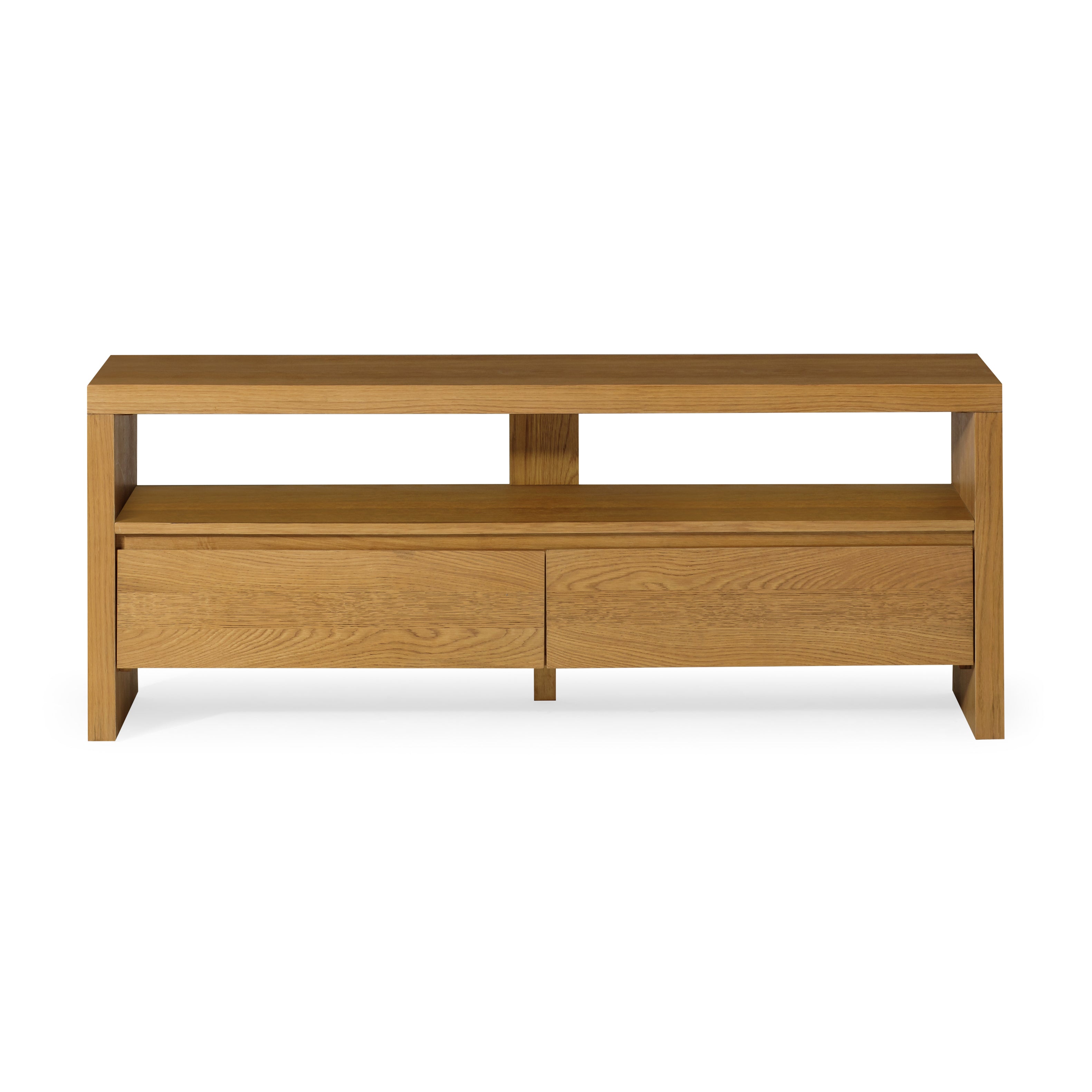 Ada Contemporary Wooden Media Unit in Refined Natural Finish in Media Units by Maven Lane