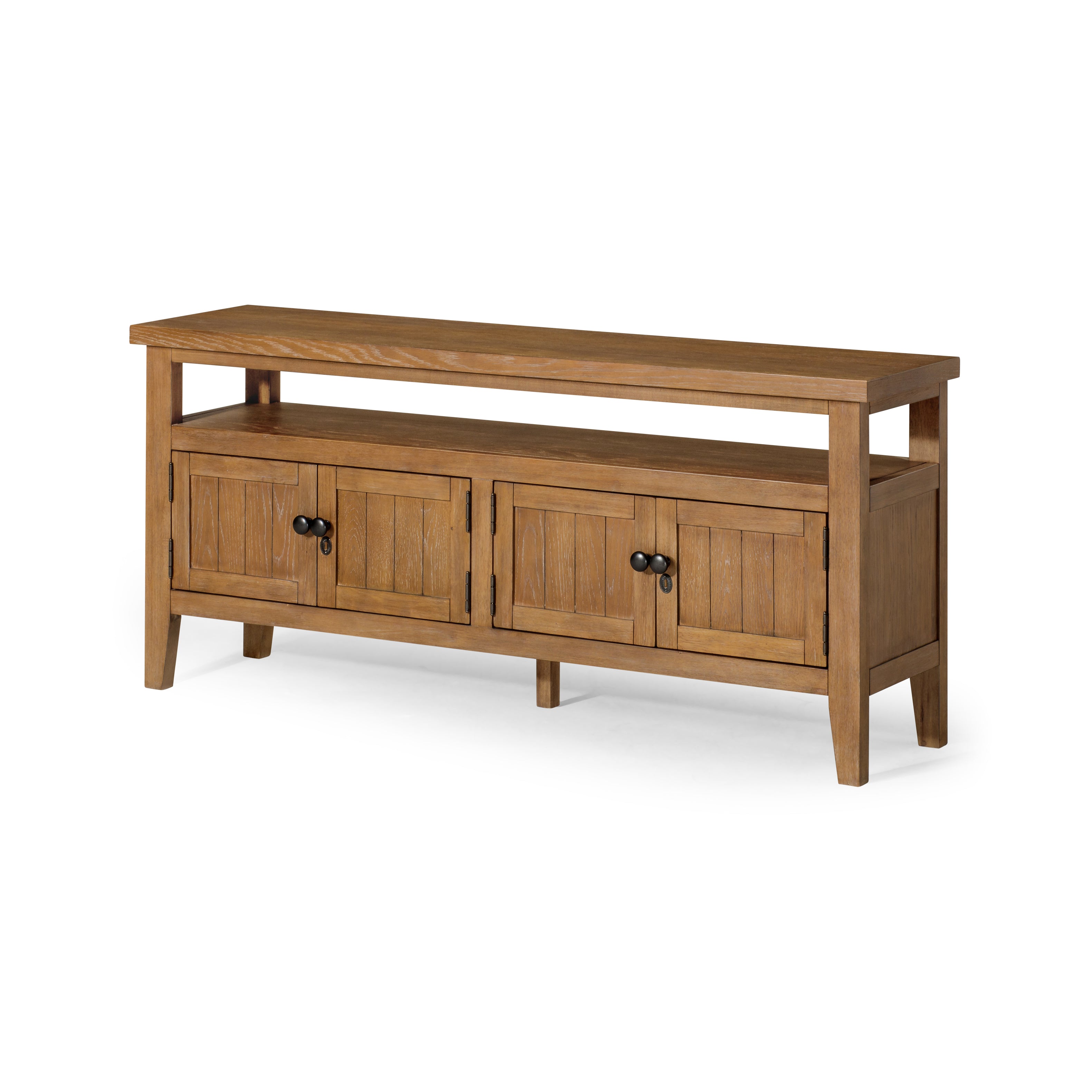 Turner Classical Wooden Media Unit in Antiqued Natural Finish in Media Units by Maven Lane