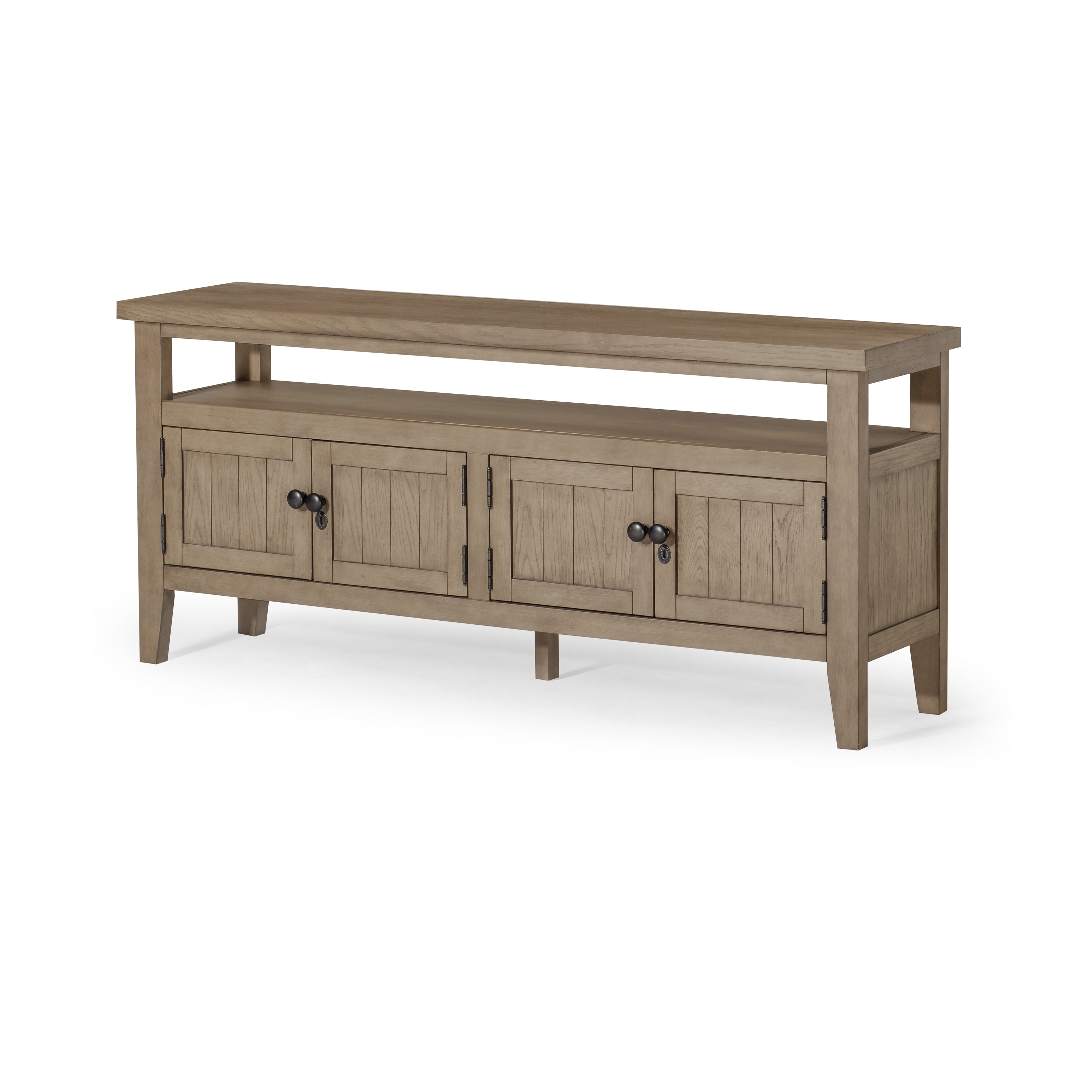 Turner Classical Wooden Media Unit in Antiqued Grey Finish in Media Units by Maven Lane