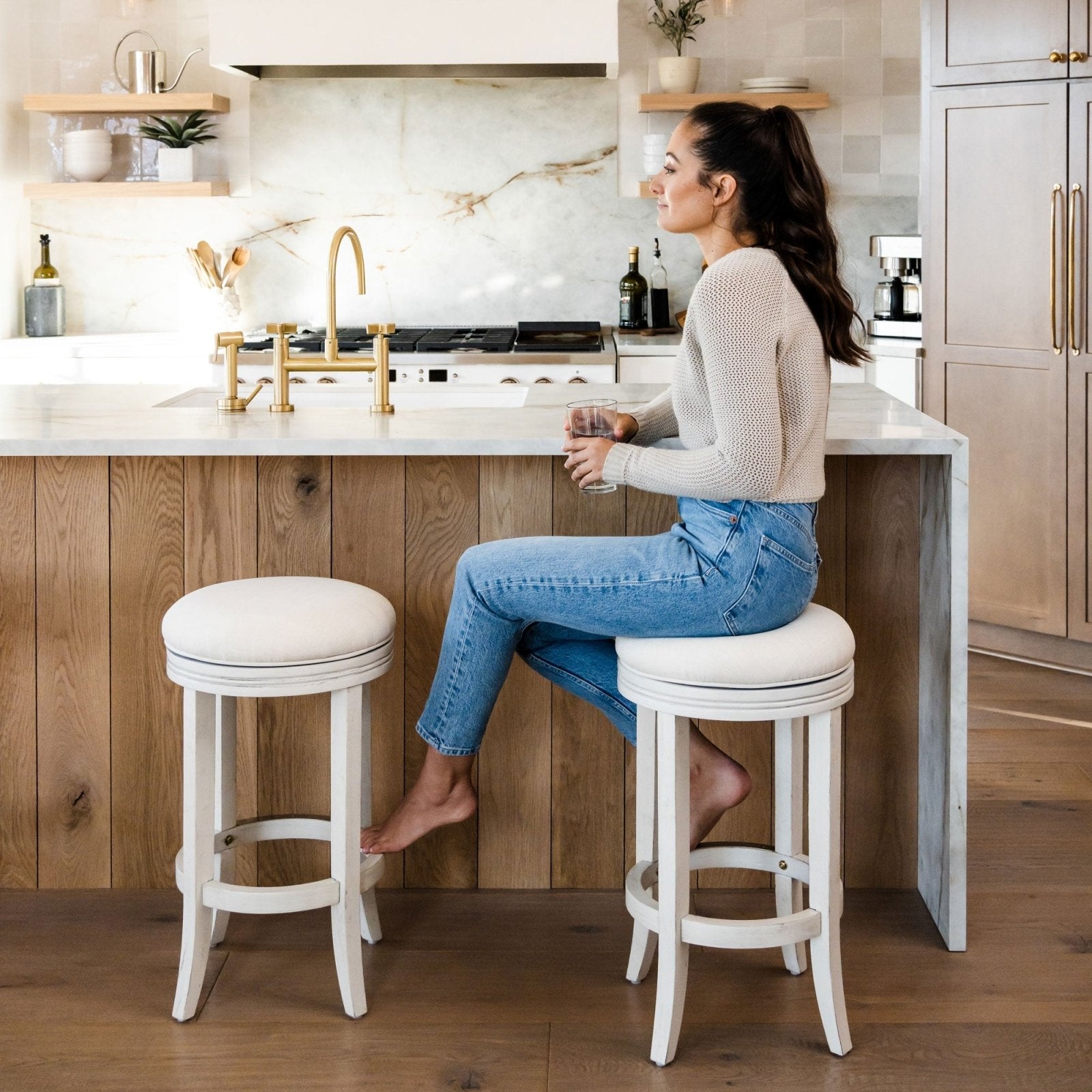 Riviera backless counter online stool